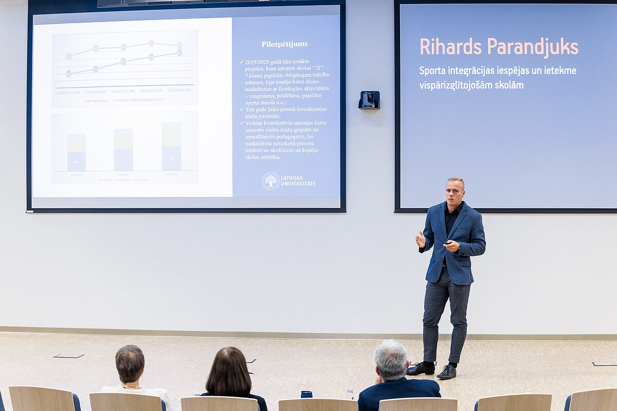 LU Pedagoģijas, psiholoģijas un mākslas fakultātes doktorants Rihards Parandjuks © Foto: Andrejs Terentjevs