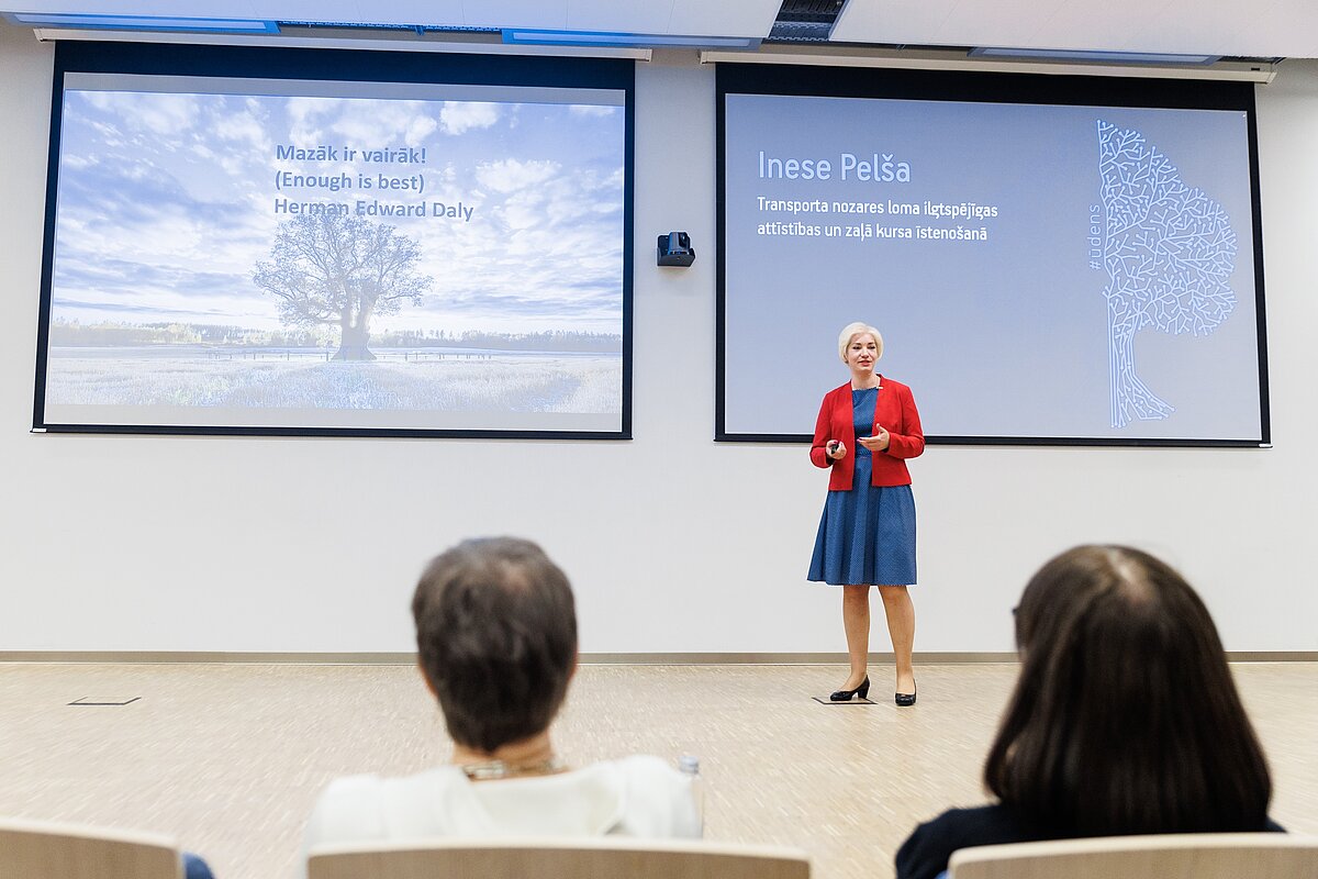 LU Biznesa, vadības un ekonomikas fakultātes doktorante Inese Pelša © Foto: Andrejs Terentjevs